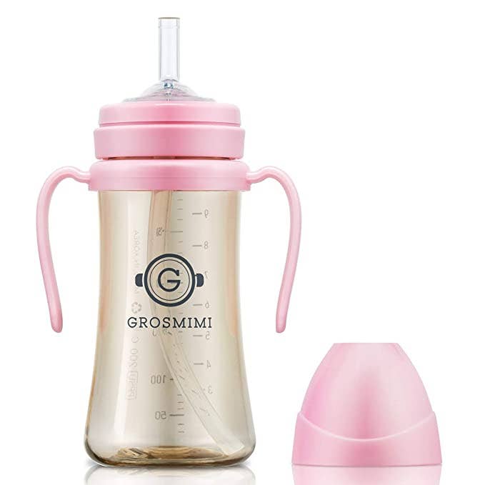 zezebaebae (Grosmimi and Cha&Mom) - Grosmimi PPSU Straw Cup - 10oz (300ml): Aquagreen