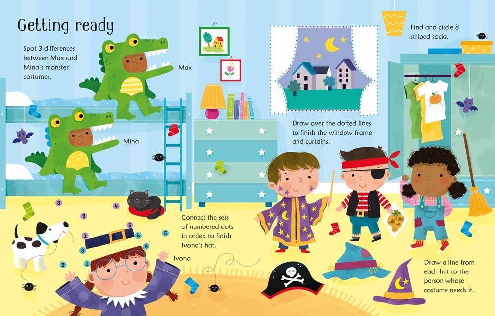 HarperCollins - Wipe-Clean Halloween Activities : Usborne
