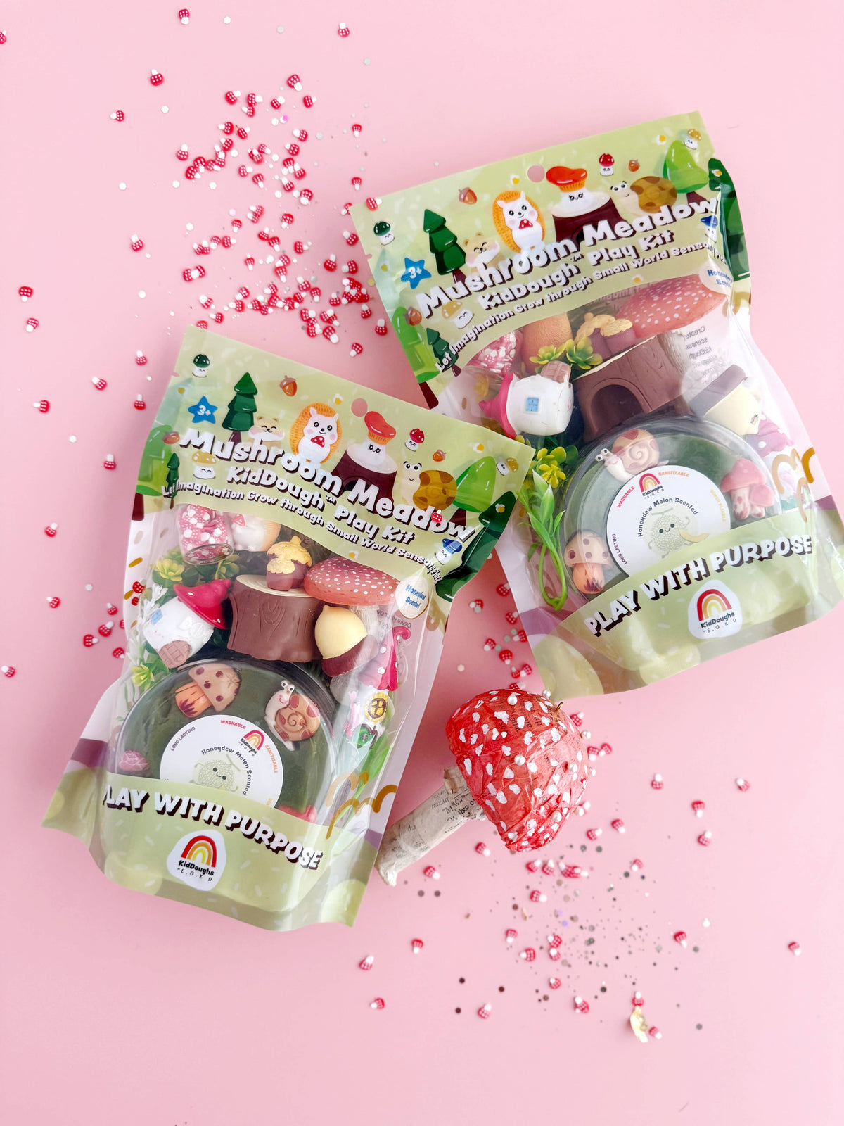 Earth Grown KidDoughs (KidDoughs by EGKD) - Mushroom Meadow KidDough Play Kit