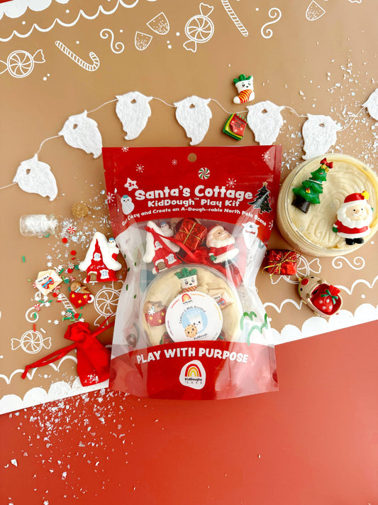 Earth Grown KidDoughs (KidDoughs by EGKD) - Santa's Cottage KidDough Play Kit