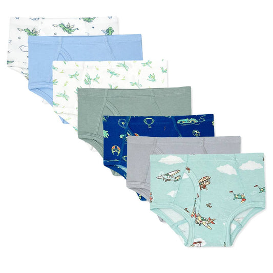 Bellabu Bear - Boy's Bamboo Underwear 7-Pack: 8/9Y