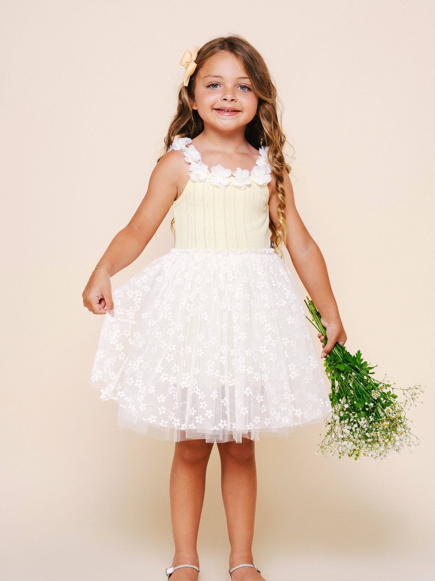 Petite Hailey - Eden Flower Tutu: Yellow / 4