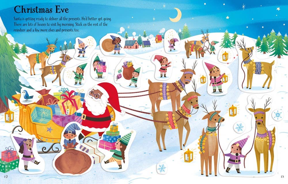 HarperCollins - First Sticker Book Christmas : Usborne