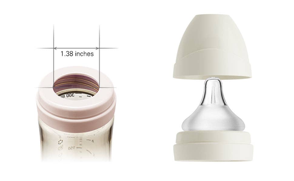 zezebaebae (Grosmimi and Cha&Mom) - Grosmimi PPSU Baby Bottle - 6oz (200ml): Bear_White