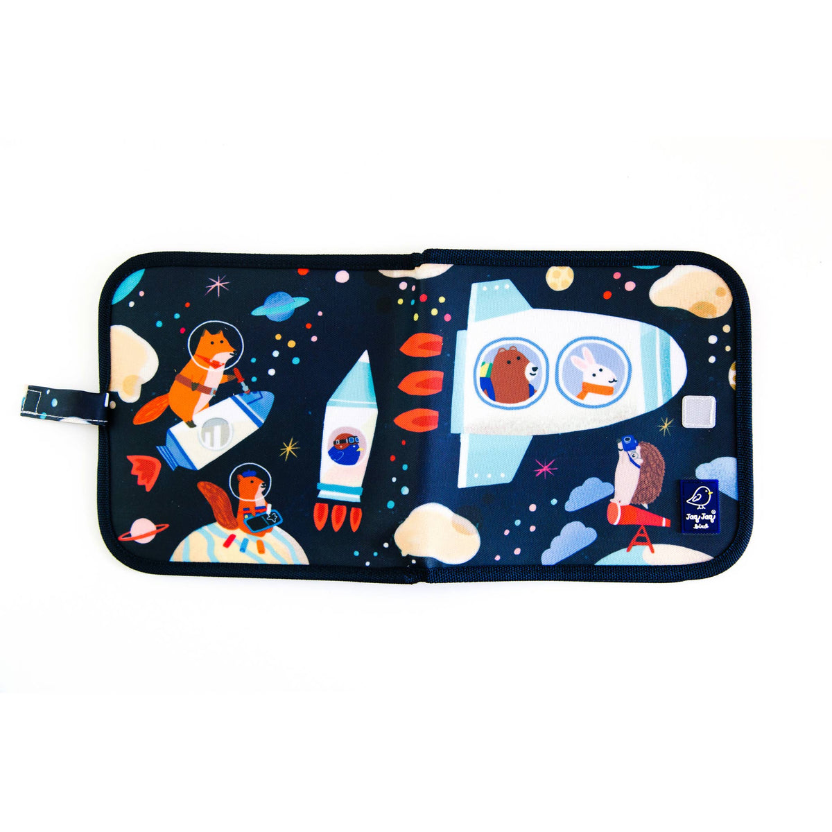 Jaq Jaq Bird - Spaceship Activity Dry Erase Book