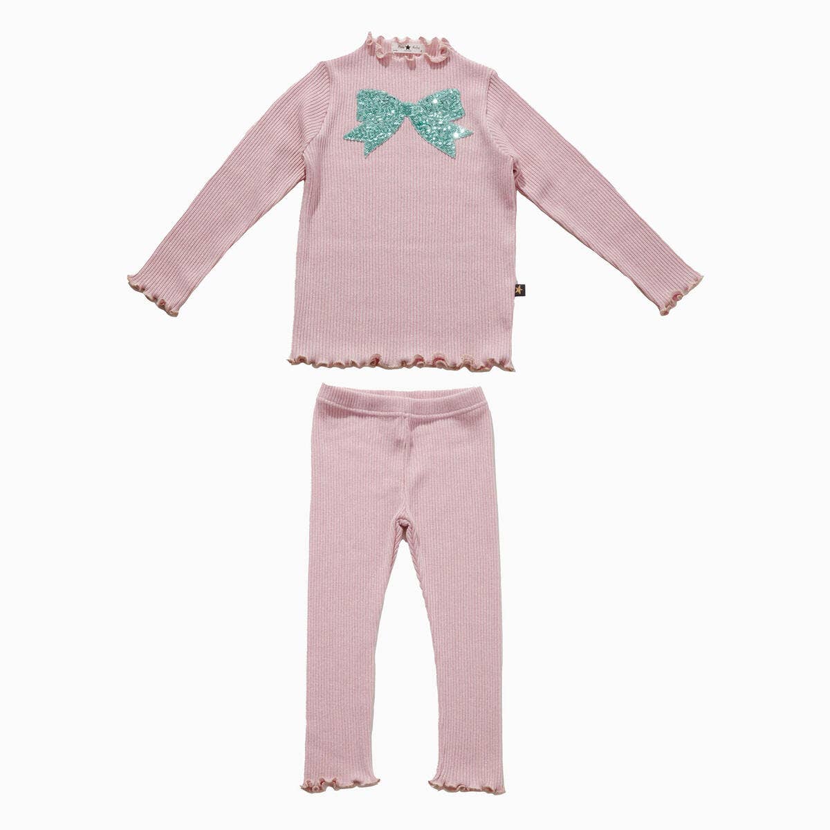Petite Hailey - Bow Metallic Set: Silver / 6