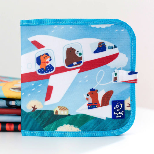 Jaq Jaq Bird - JJF Airplanes Activity Wipe Dry Book