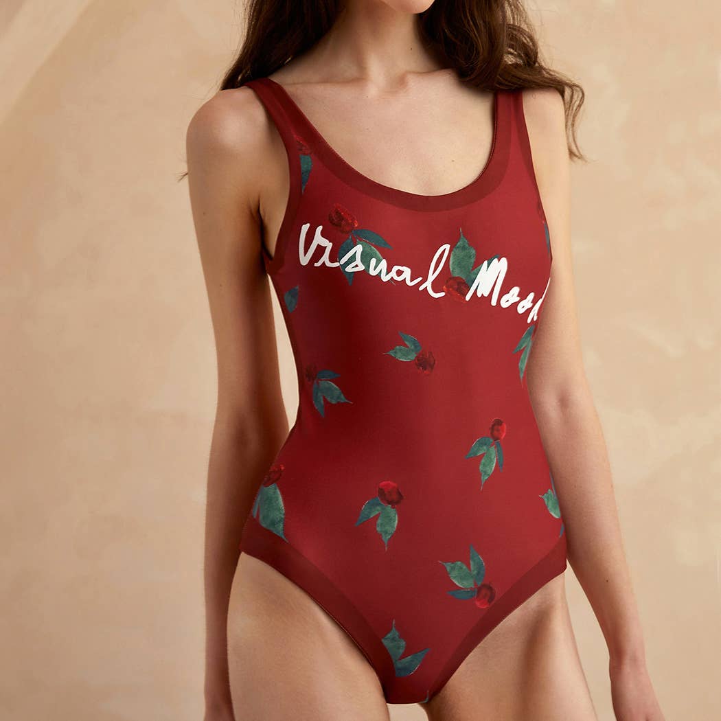 Visual Mood - LENNON Open-back One Piece Swimsuit: M