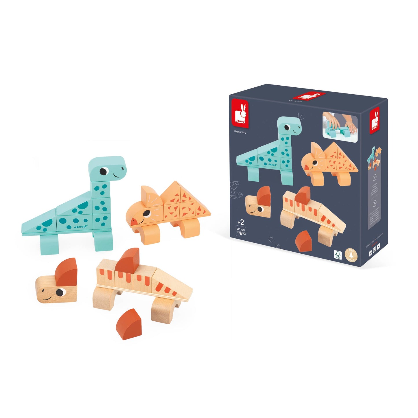 Janod - Dino | Cubikosaurus | Dinosaurs to Build | Early development