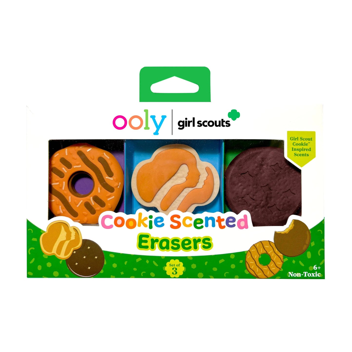 OOLY - OOLY x Girl Scouts Cookie Scented Erasers - Set of 3