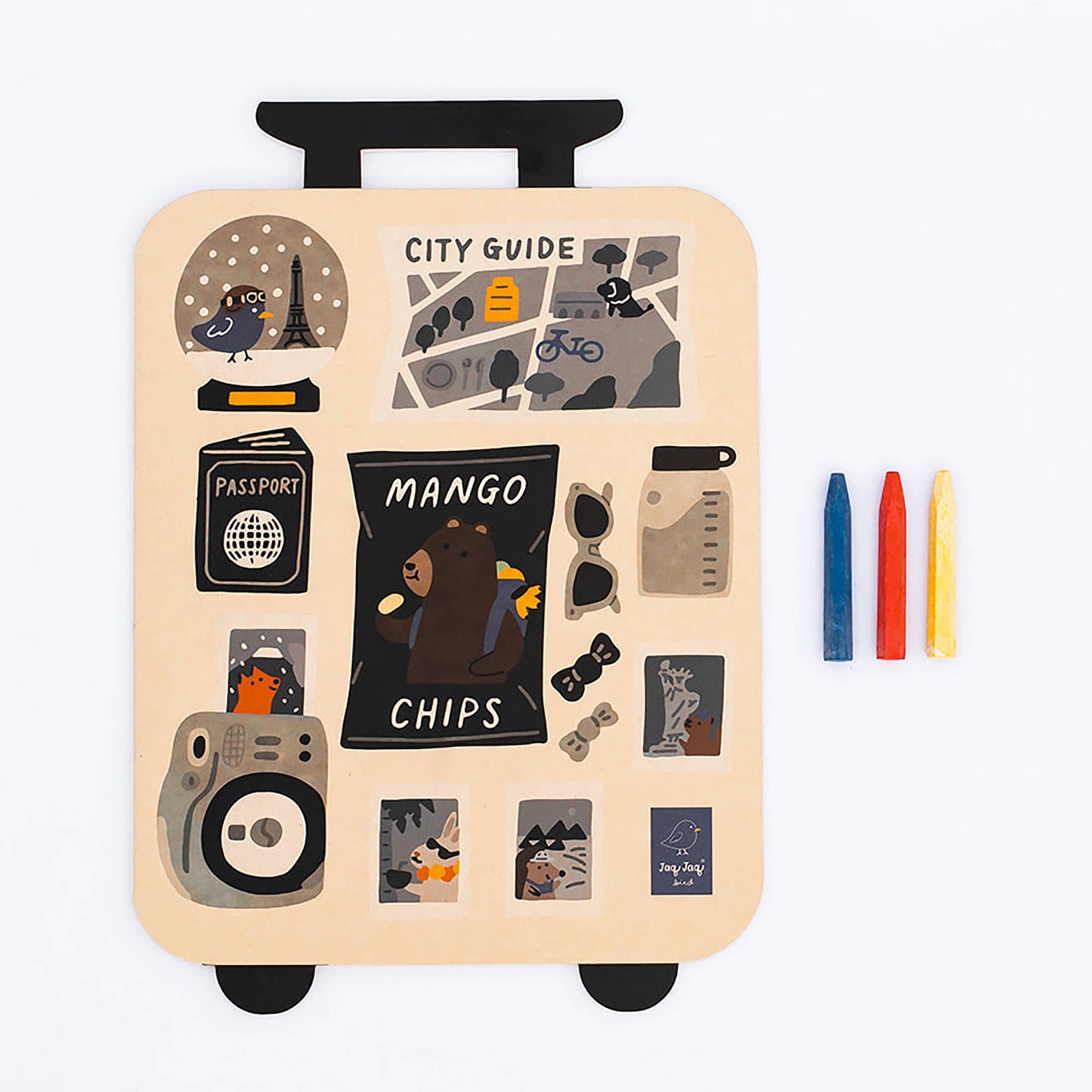 Jaq Jaq Bird - Jumbo Suitcase Paper Coloring Book