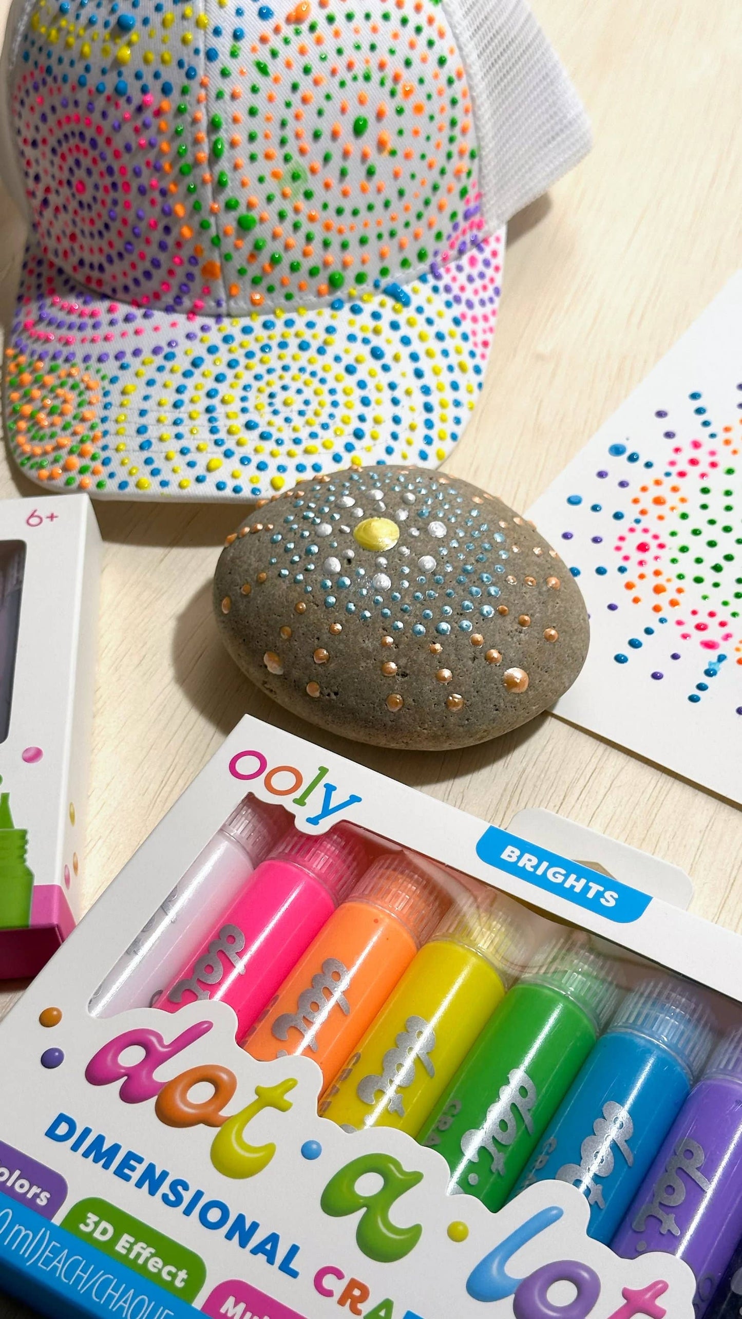 OOLY - Dot-A-Lot: Dimensional Craft Paint - Bright (Set of 8)