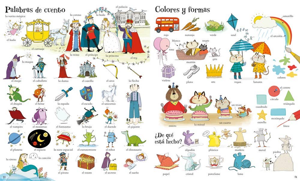 HarperCollins - Big Book Of Spanish Words : Usborne