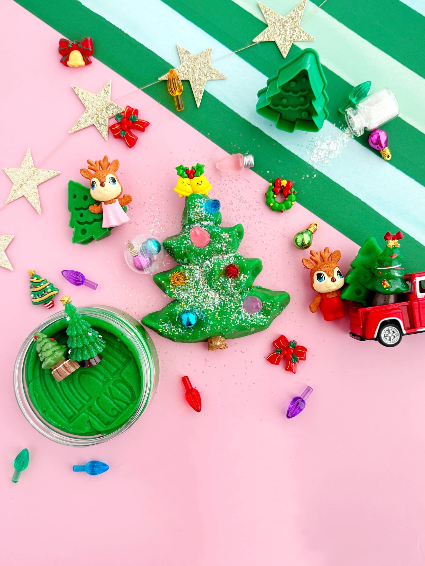 Earth Grown KidDoughs (KidDoughs by EGKD) - Trim a Tree KidDough Play Kit