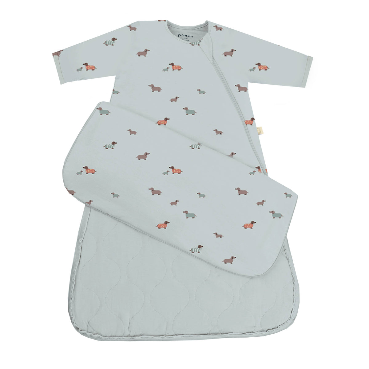 gunamuna - SS26 LONG SLEEVE SLEEP BAG : Baseball goose / 9-18M / 0.5