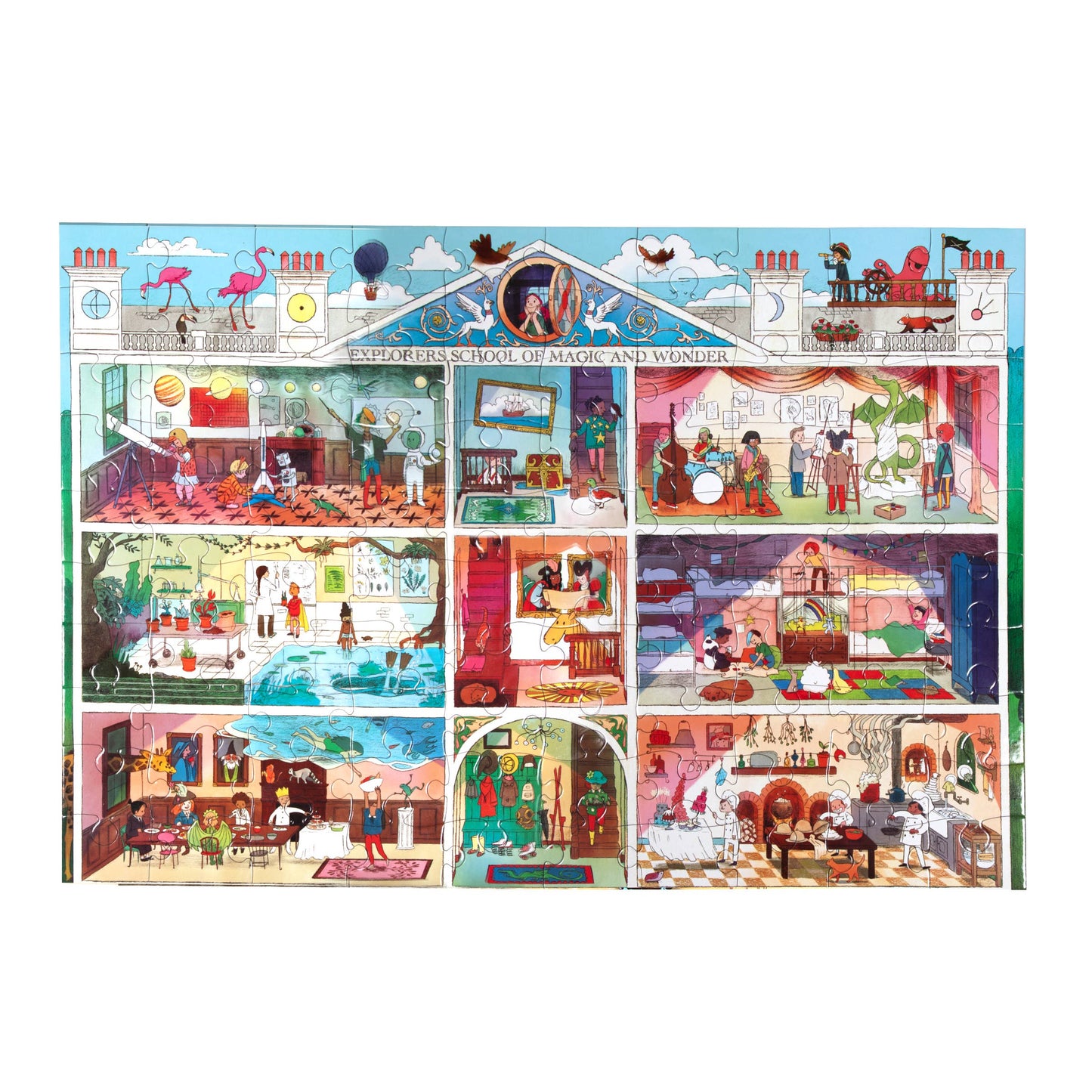 eeBoo - Explorers School of Magic 100 Piece Puzzle