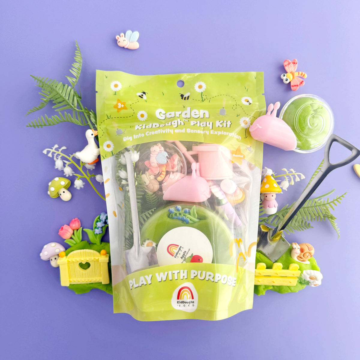 Earth Grown KidDoughs (KidDoughs by EGKD) - Garden KidDough Play Kit