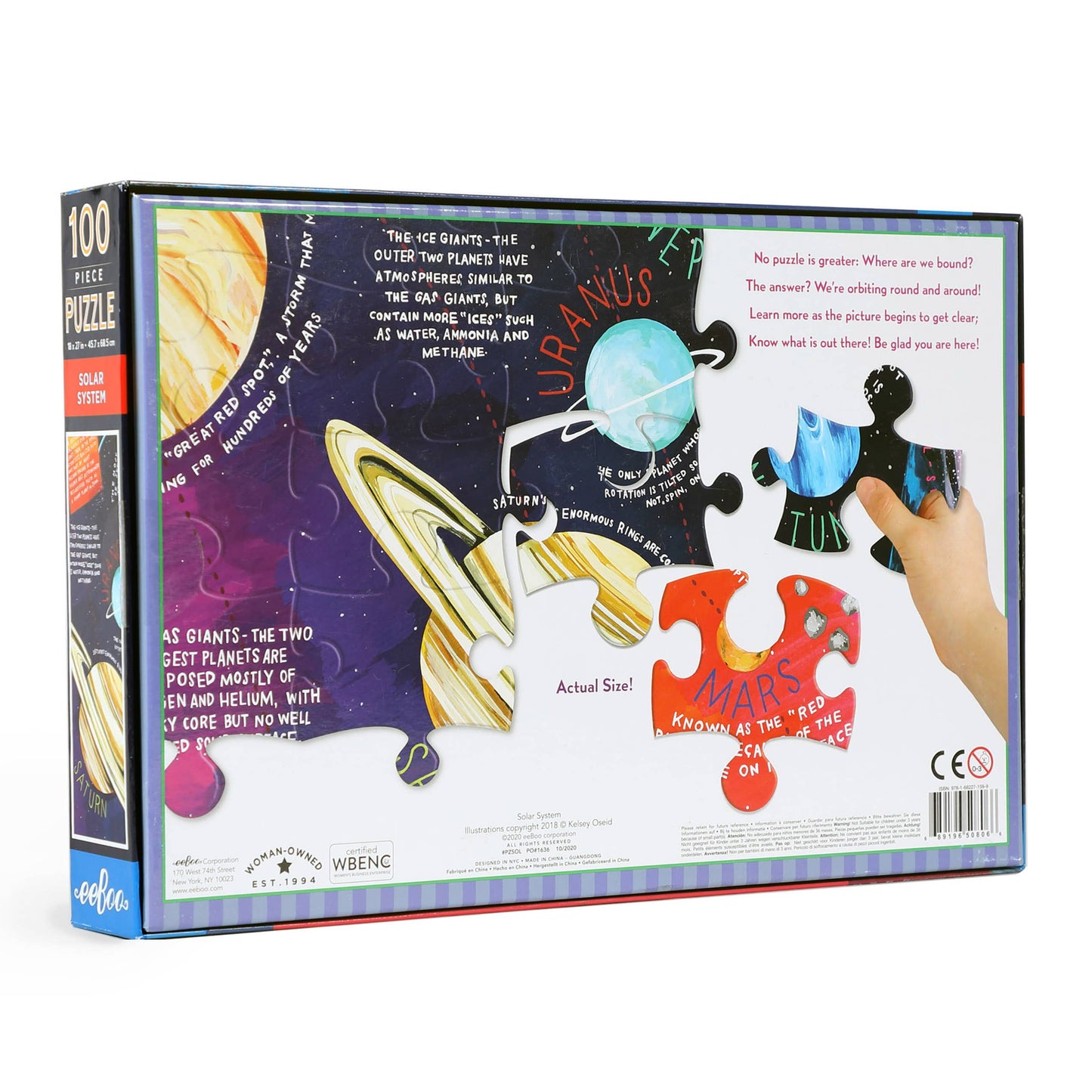 eeBoo - Solar System 100 Piece Puzzle