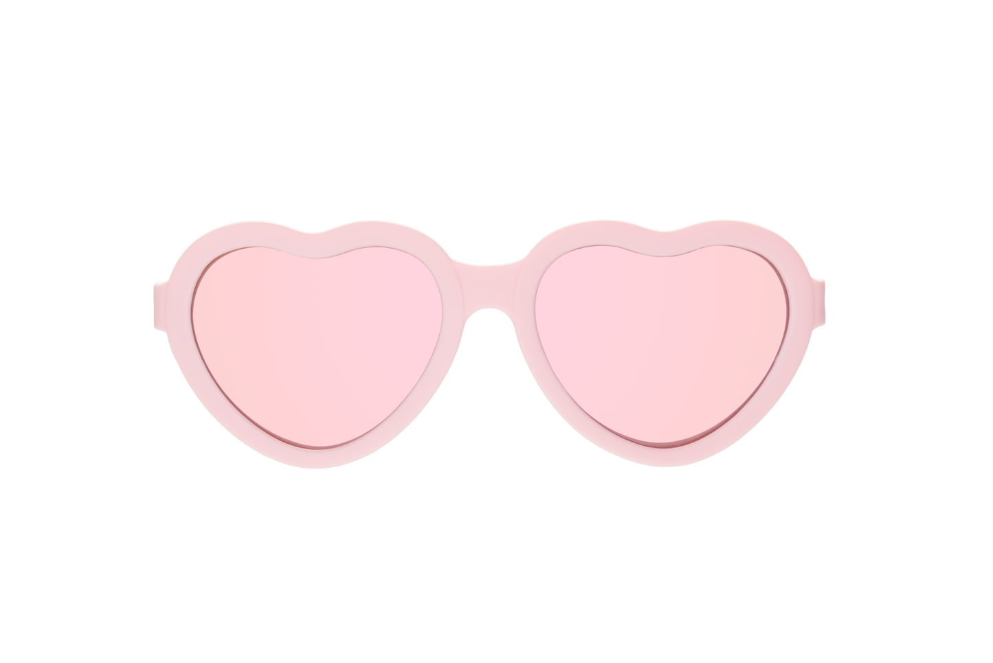 Babiators - Original Heart: Ballerina Pink | Rose Gold Mirrored Lenses: Ages 3-5