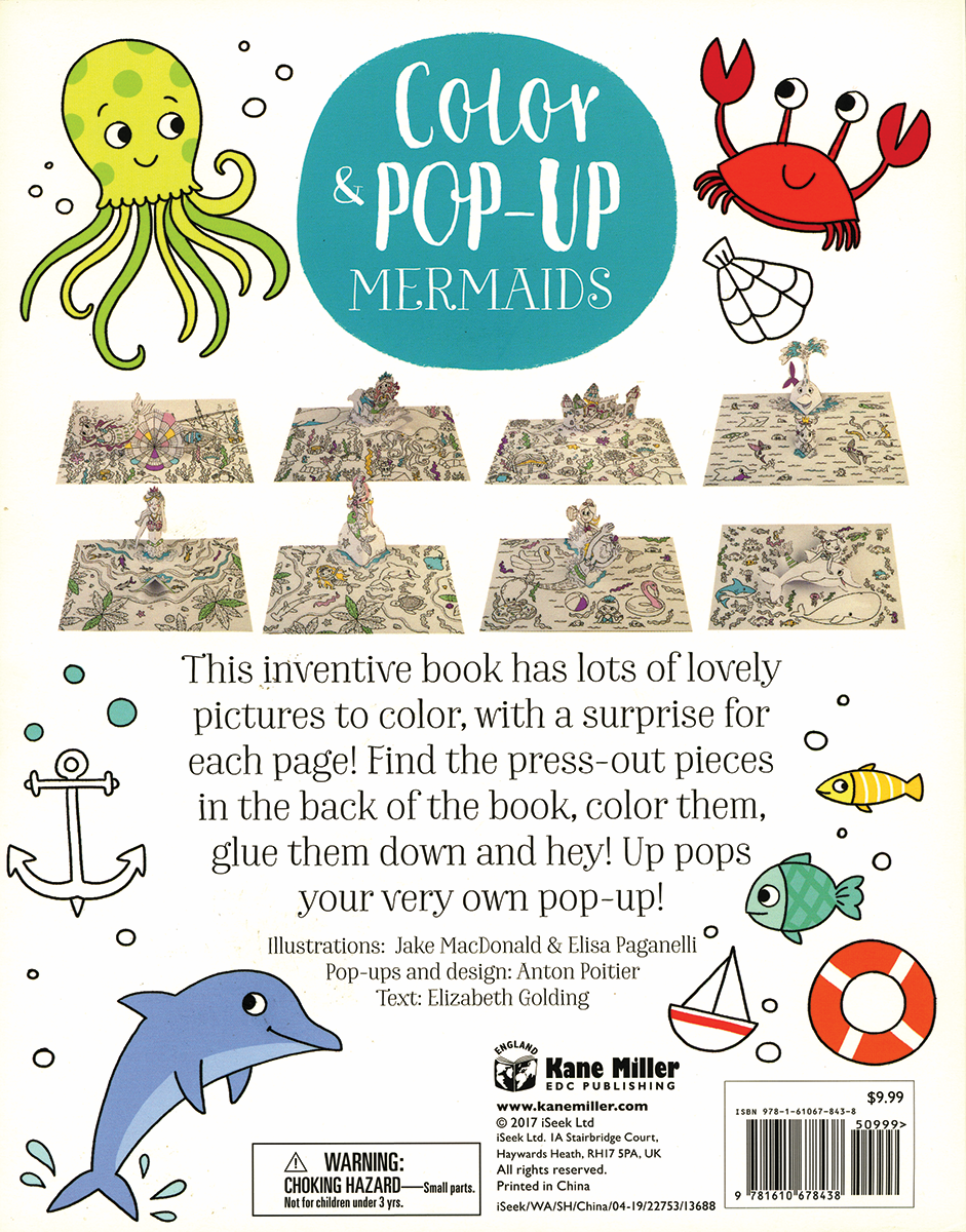 EDC Publishing - Color & Pop-Up: Mermaids