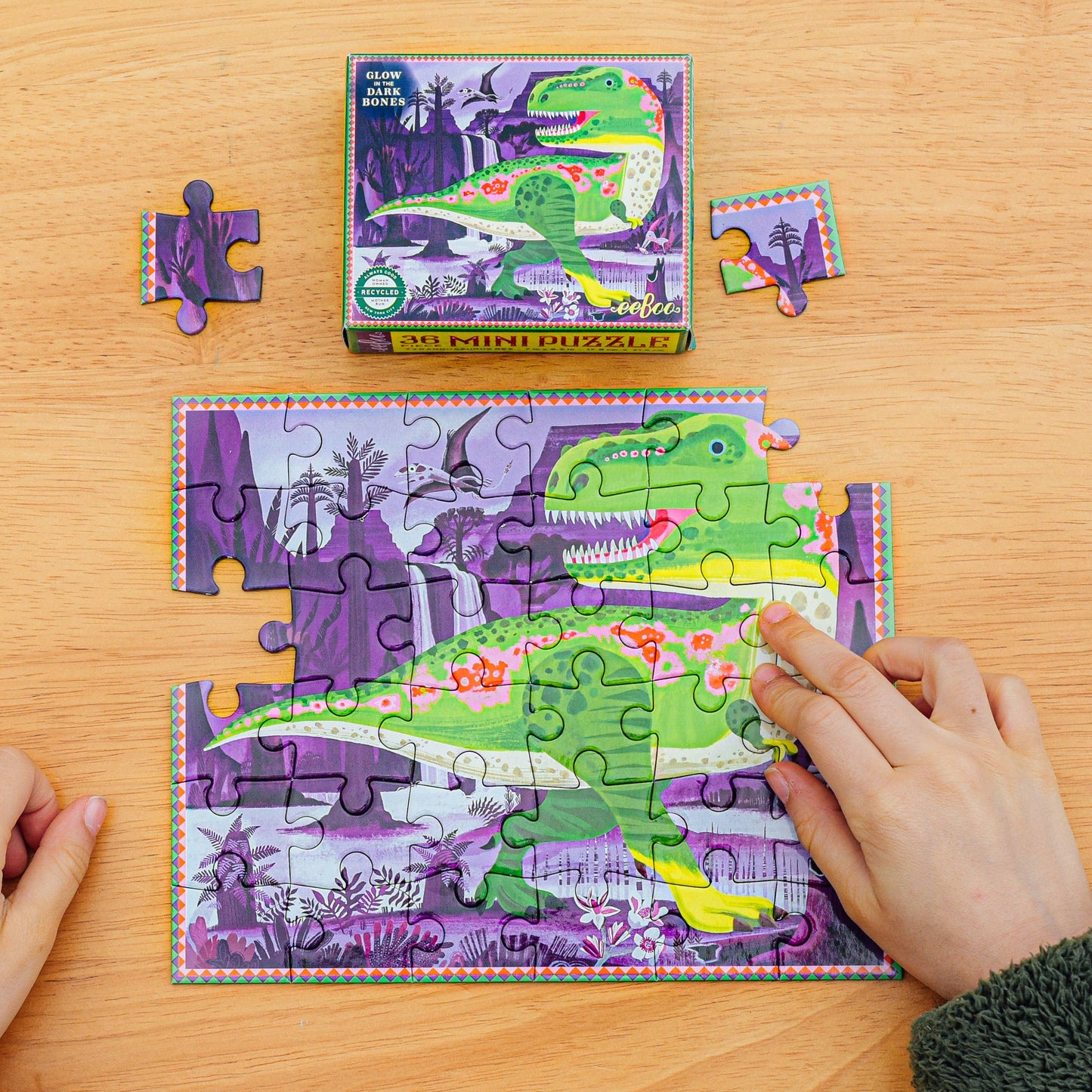 eeBoo - Dino Mini Puzzle Assortment