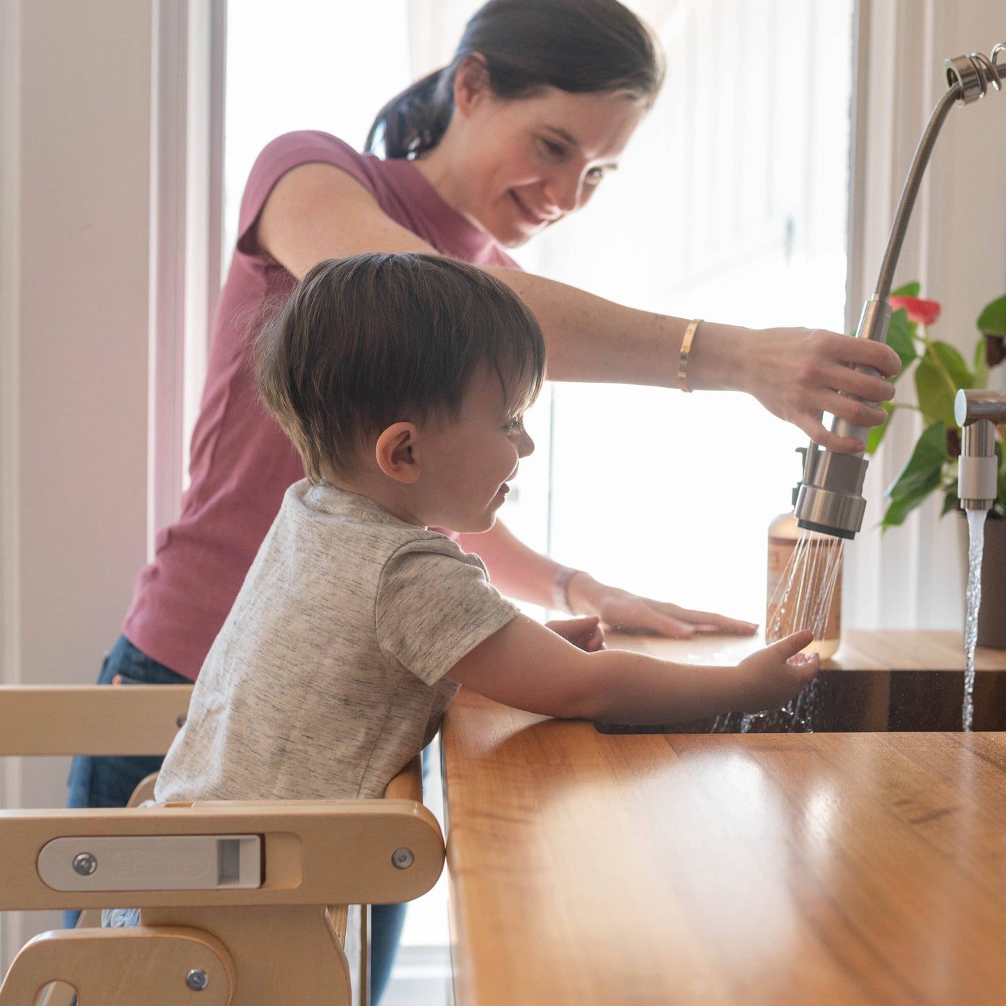 Little Partners - Learn 'N Fold Learning Tower® Toddler Tower: Natural