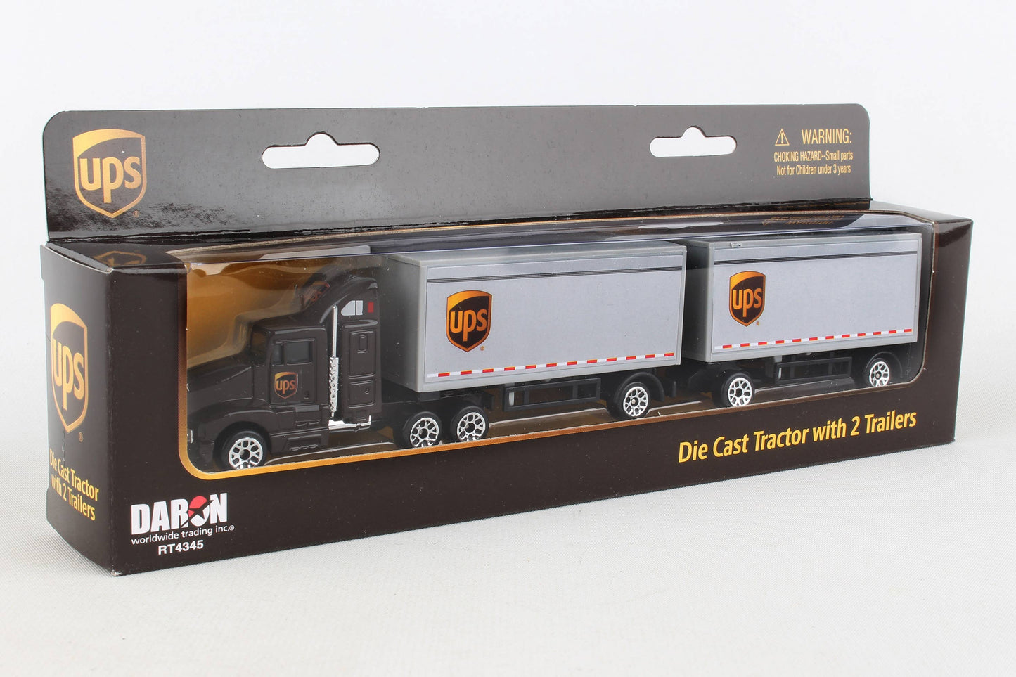 Daron Worldwide Trading - RT4345 UPS Tandem Tractor Trailer by Daron Toys