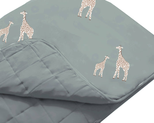 gunamuna - FW24 CLOUD BLANKET: Giraffe moss / Mini / 1.0