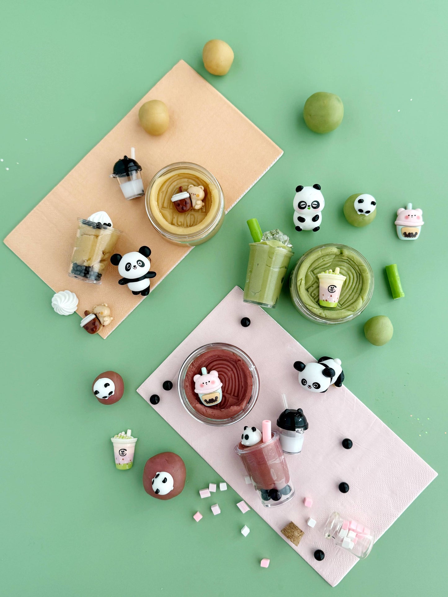 Earth Grown KidDoughs (KidDoughs by EGKD) - Bubble Tea KidDough Play Kit