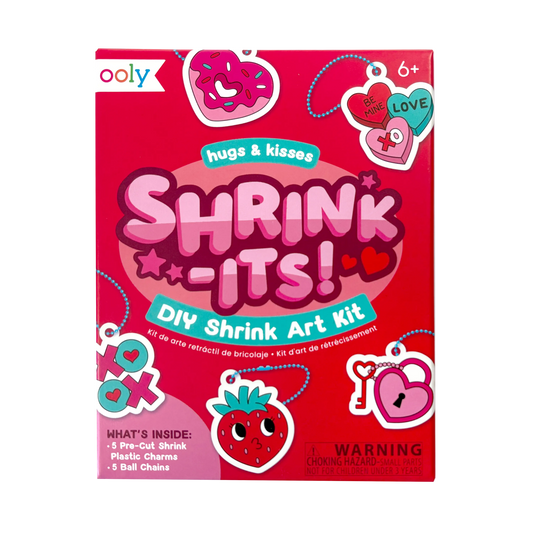 OOLY - Mini Shrink-Its!: D.I.Y. Shrink Art Kit - Hugs & Kisses