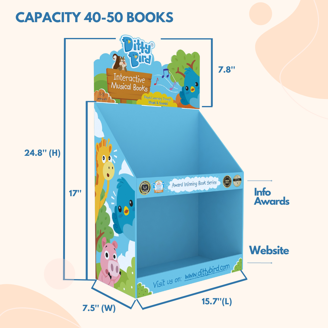 Ditty Bird - Ditty Bird Shelf Unit (empty) for 30 to 50 Books  - *US ONLY