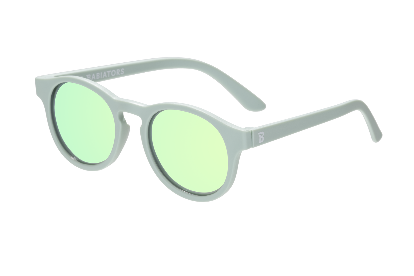 Babiators - Baby and Kids Polarized Keyhole Sunglasses: Ages 0-2 / Seafoam Blue | Seafoam Mirrored Lens