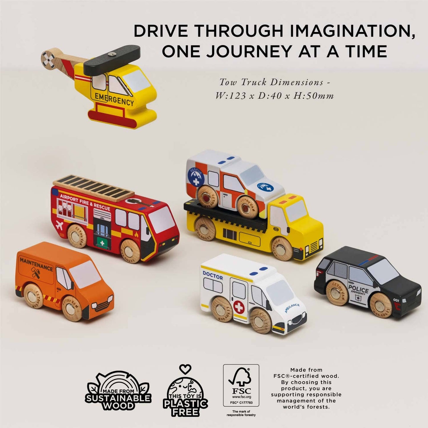 Le Toy Van, Inc. - Emergency Helicopter & Rescue Cars