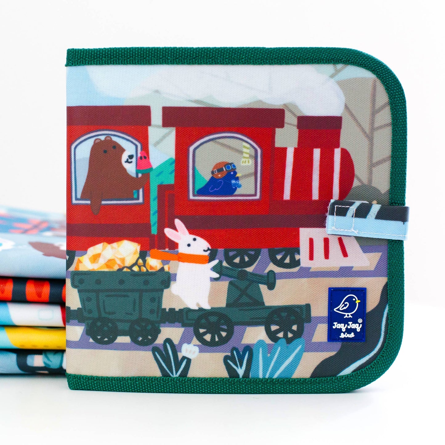 Jaq Jaq Bird - Train Activity Dry Erase Book