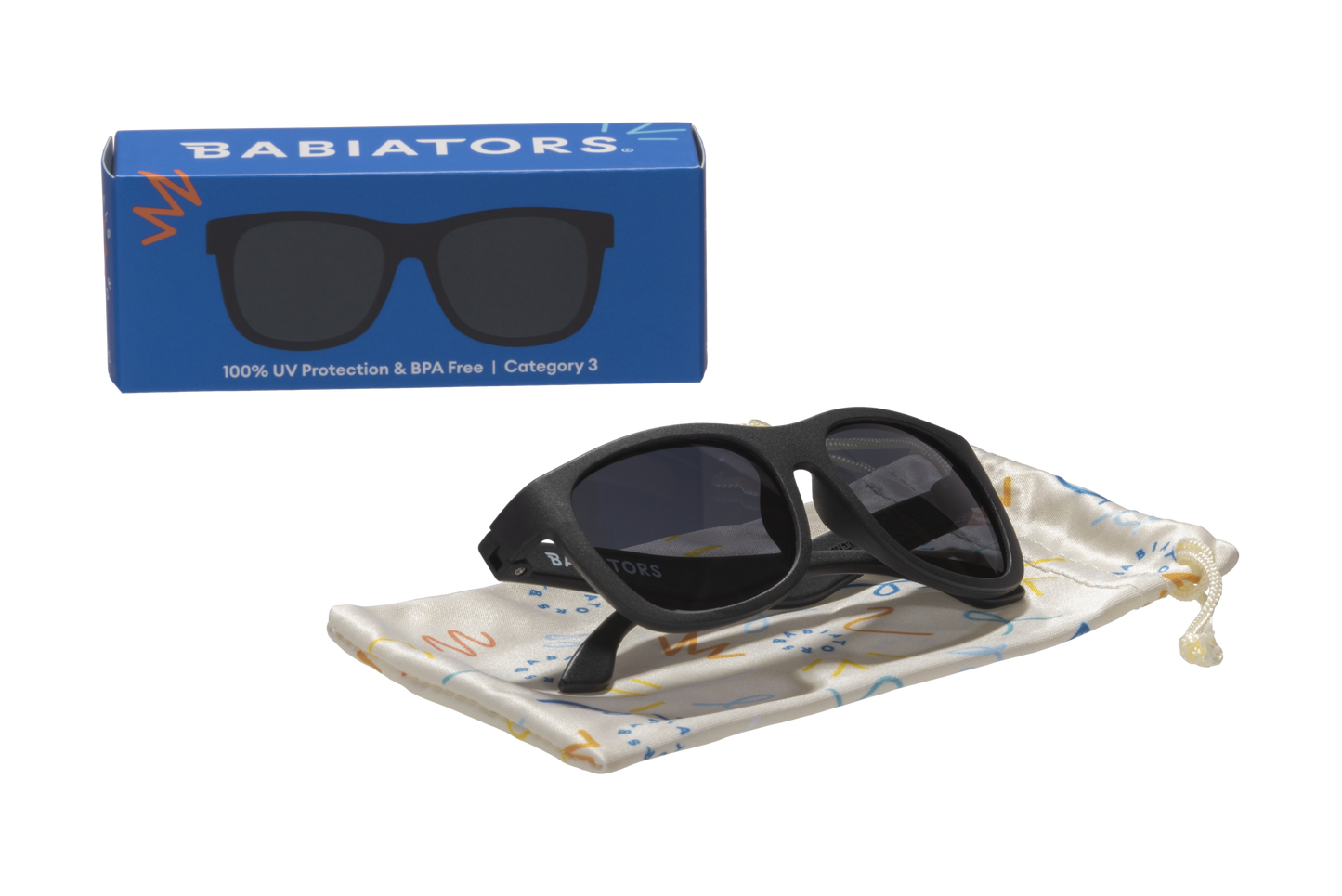 Babiators - Navigator Baby and Kids Sunglasses (Award Winning): Ages 6+ / JET BLACK