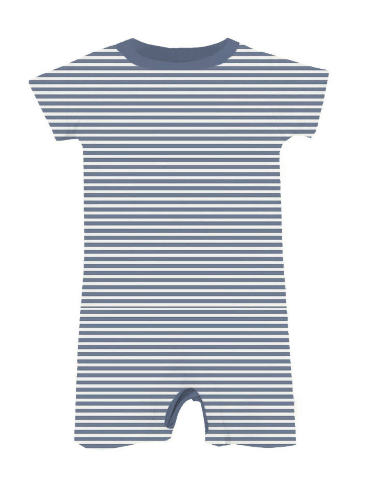 gunamuna - SS26 COTTON SHORTIE ROMPER : Blue Stripe / 12-18months