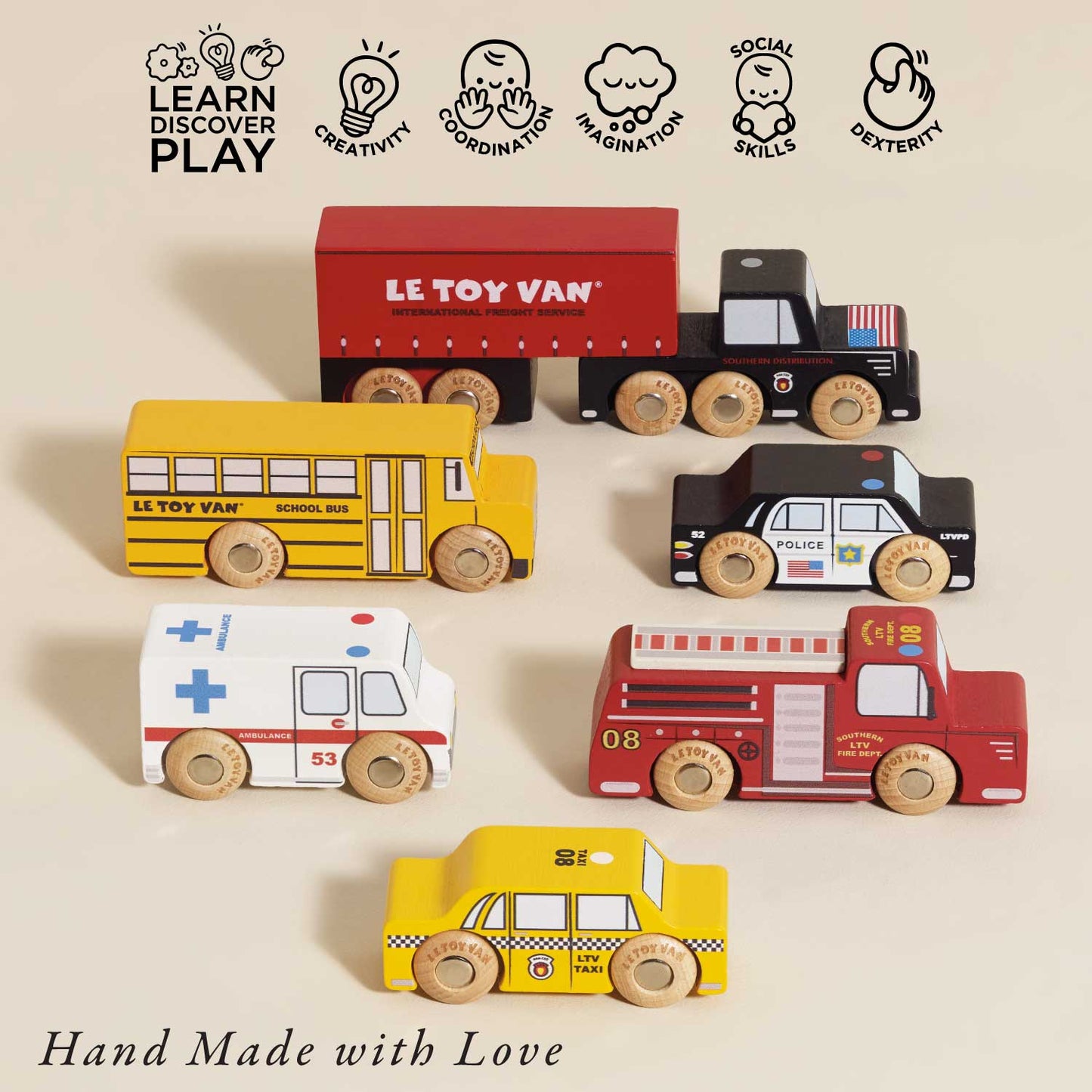 Le Toy Van, Inc. - American Wooden Car Set
