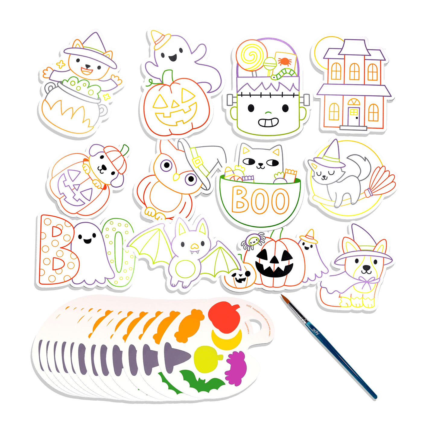 OOLY - Playful Painters Easy Watercolor Painting Kit - Trick or Treat