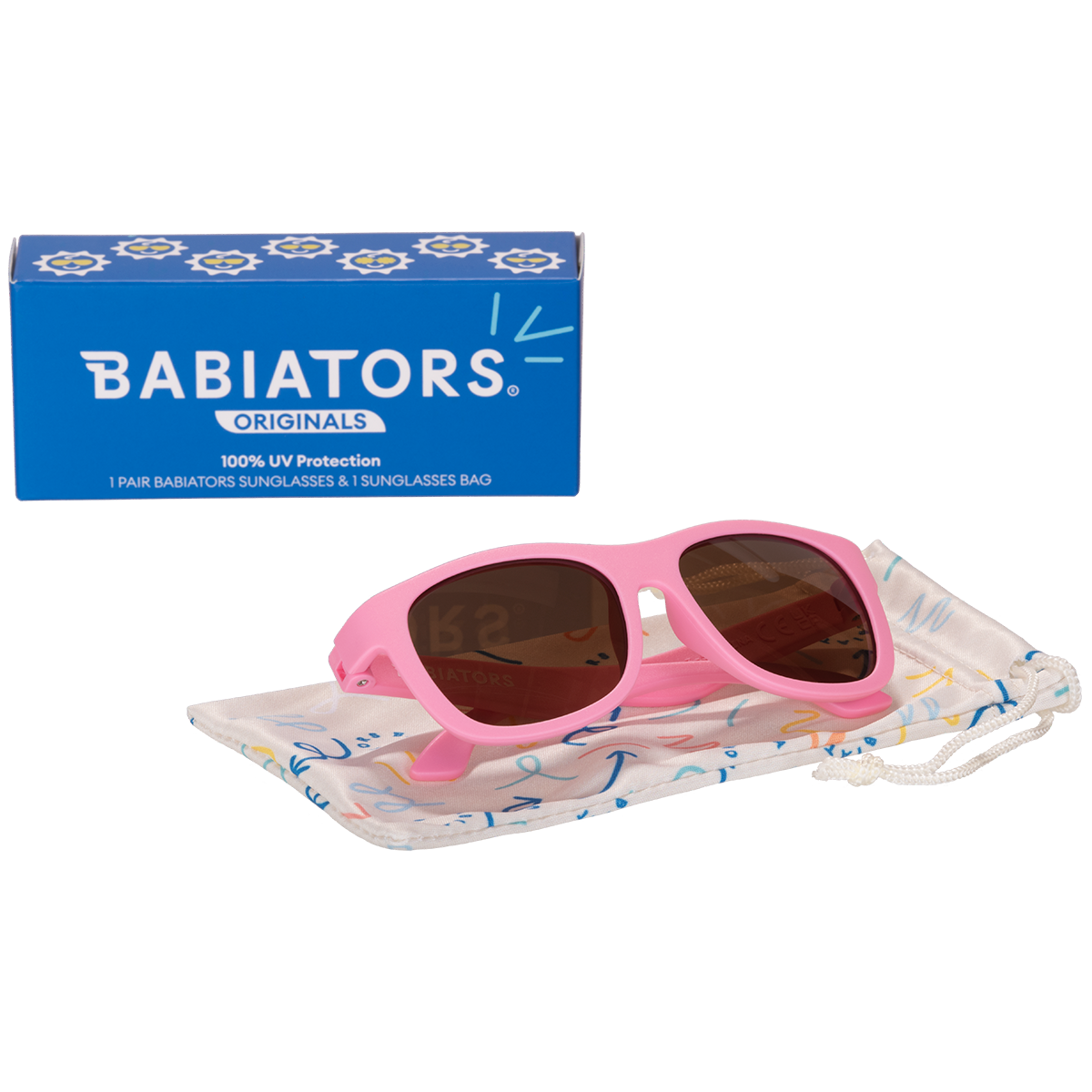 Babiators - Candy Pink Navigator Sunglasses with Amber Lenses: Ages 3-5