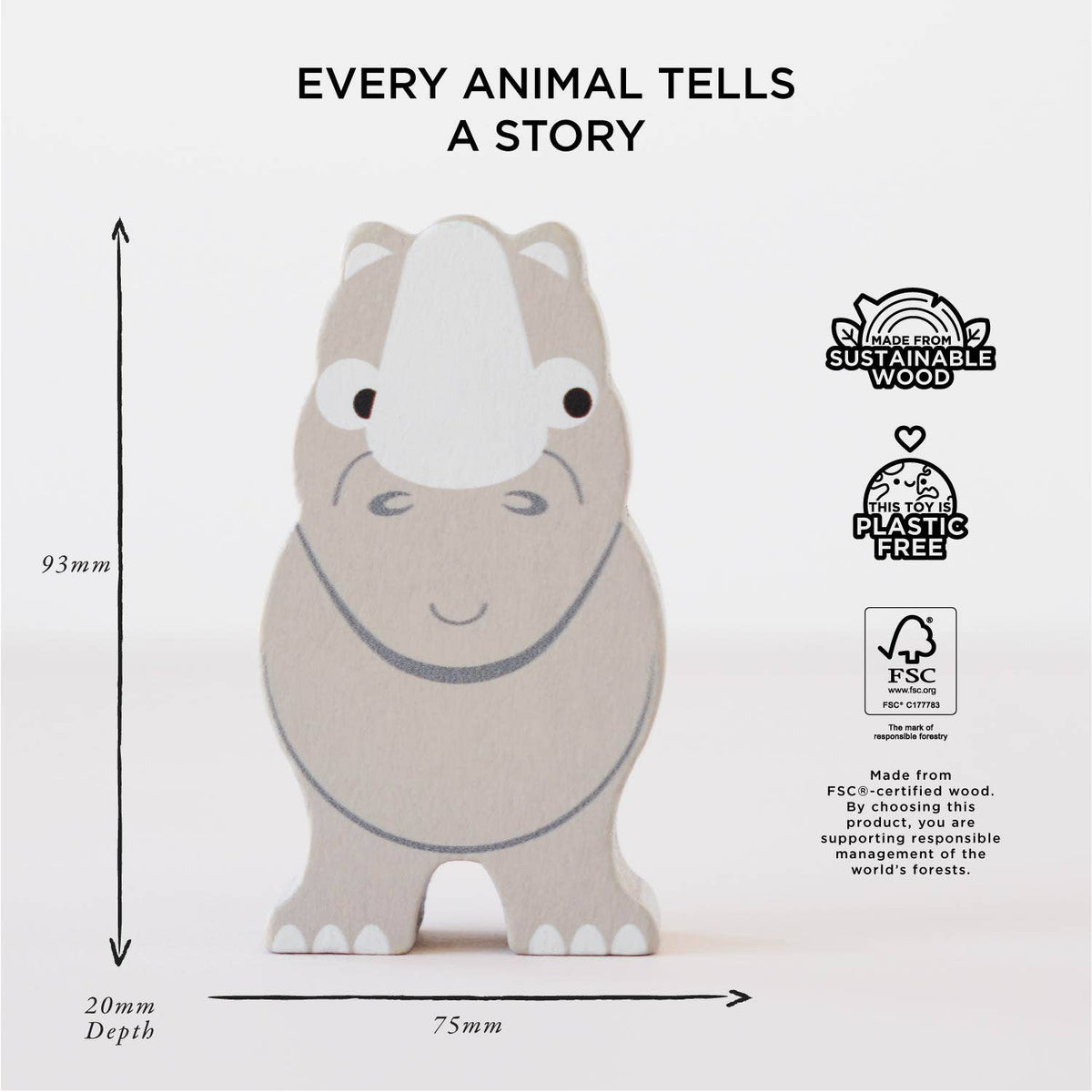 Le Toy Van, Inc. - Africa Stacking Animals & Bag