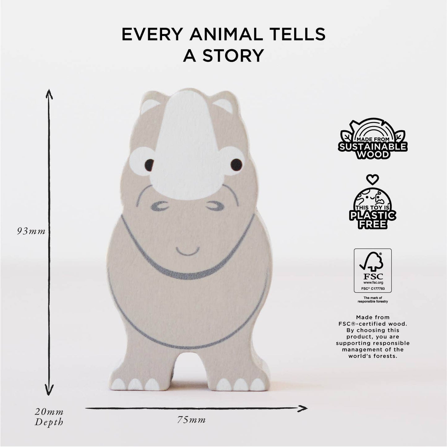 Le Toy Van, Inc. - Africa Stacking Animals & Bag