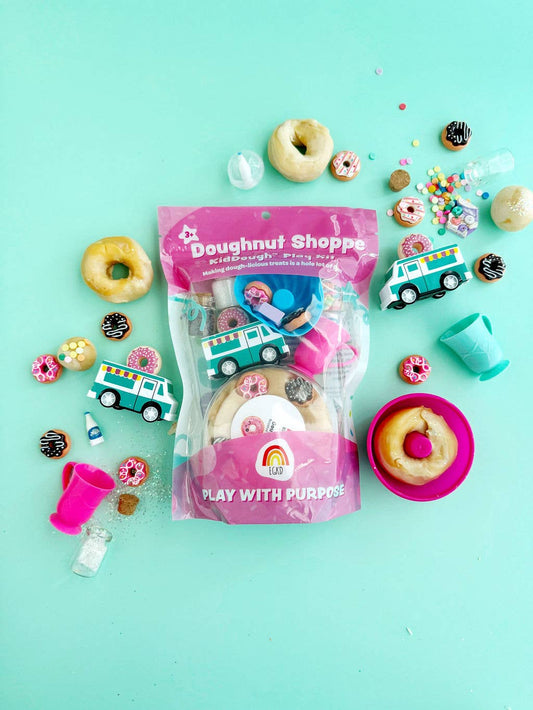 Earth Grown KidDoughs (KidDoughs by EGKD) - Doughnut Shoppe KidDough Play Kit