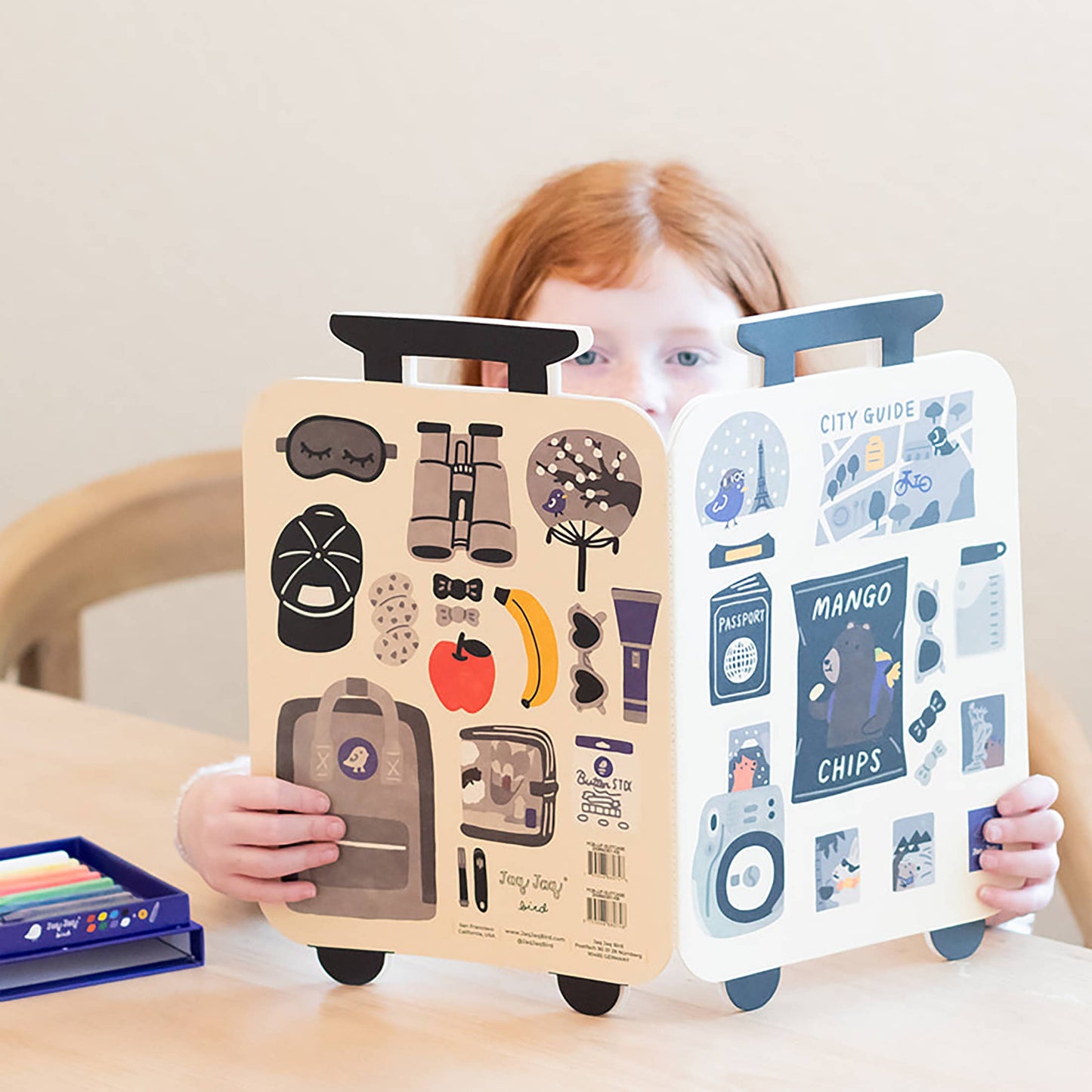 Jaq Jaq Bird - Jumbo Suitcase Paper Coloring Book