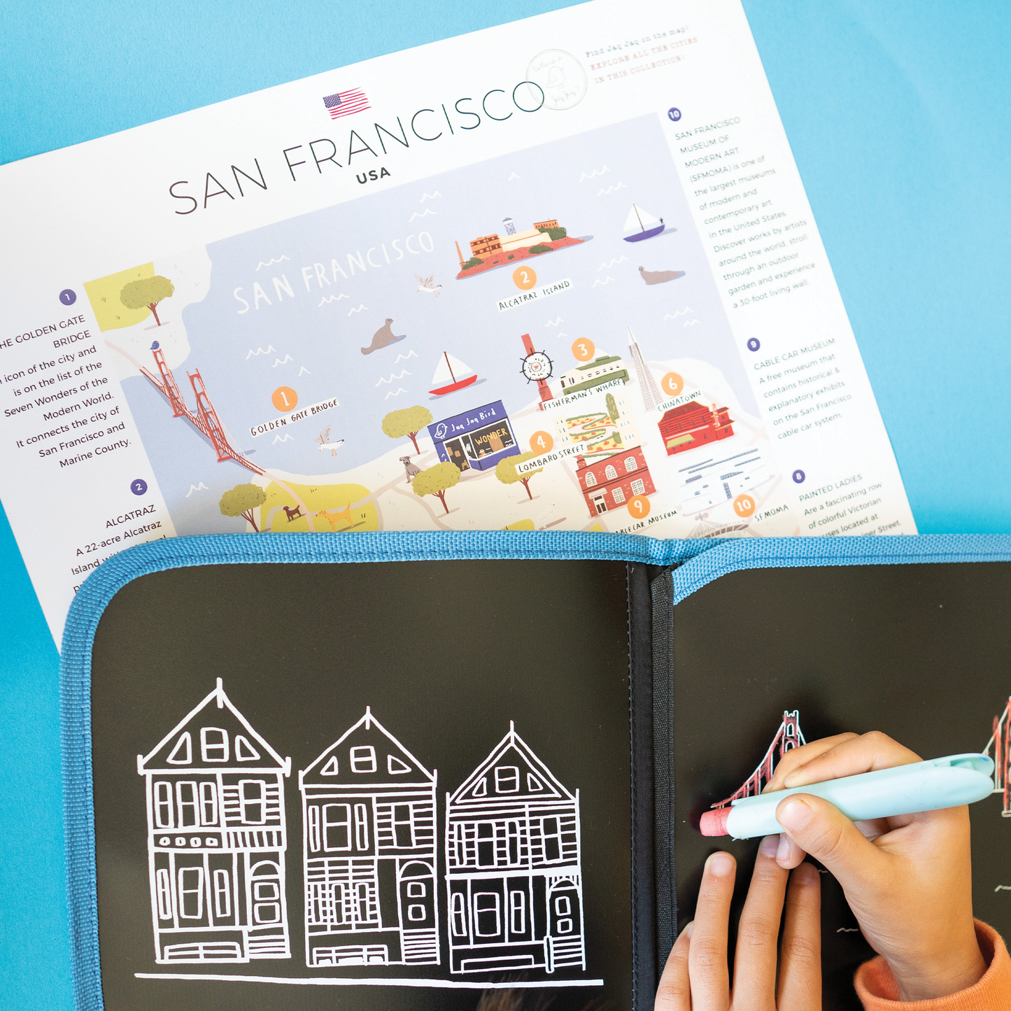 Jaq Jaq Bird - San Francisco  Activity Book