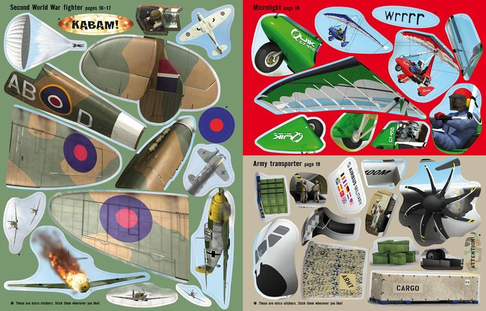 HarperCollins - Build Your Own Planes Sticker Book : Usborne