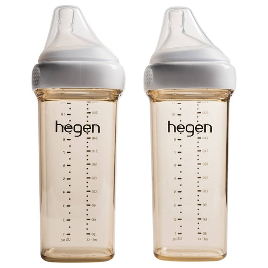 Hegen USA - Hegen 11oz /330ml Baby Bottle with Fast Flow Teat - 2 PACK