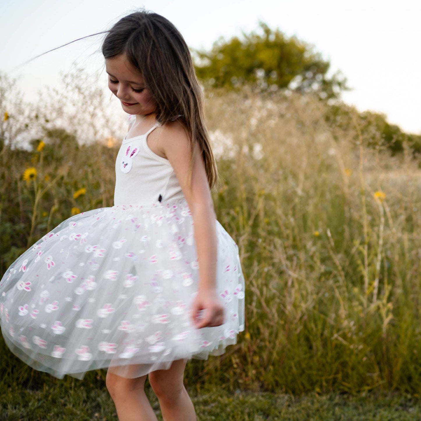 Petite Hailey - May Frill Tutu Dress: Pink / 8