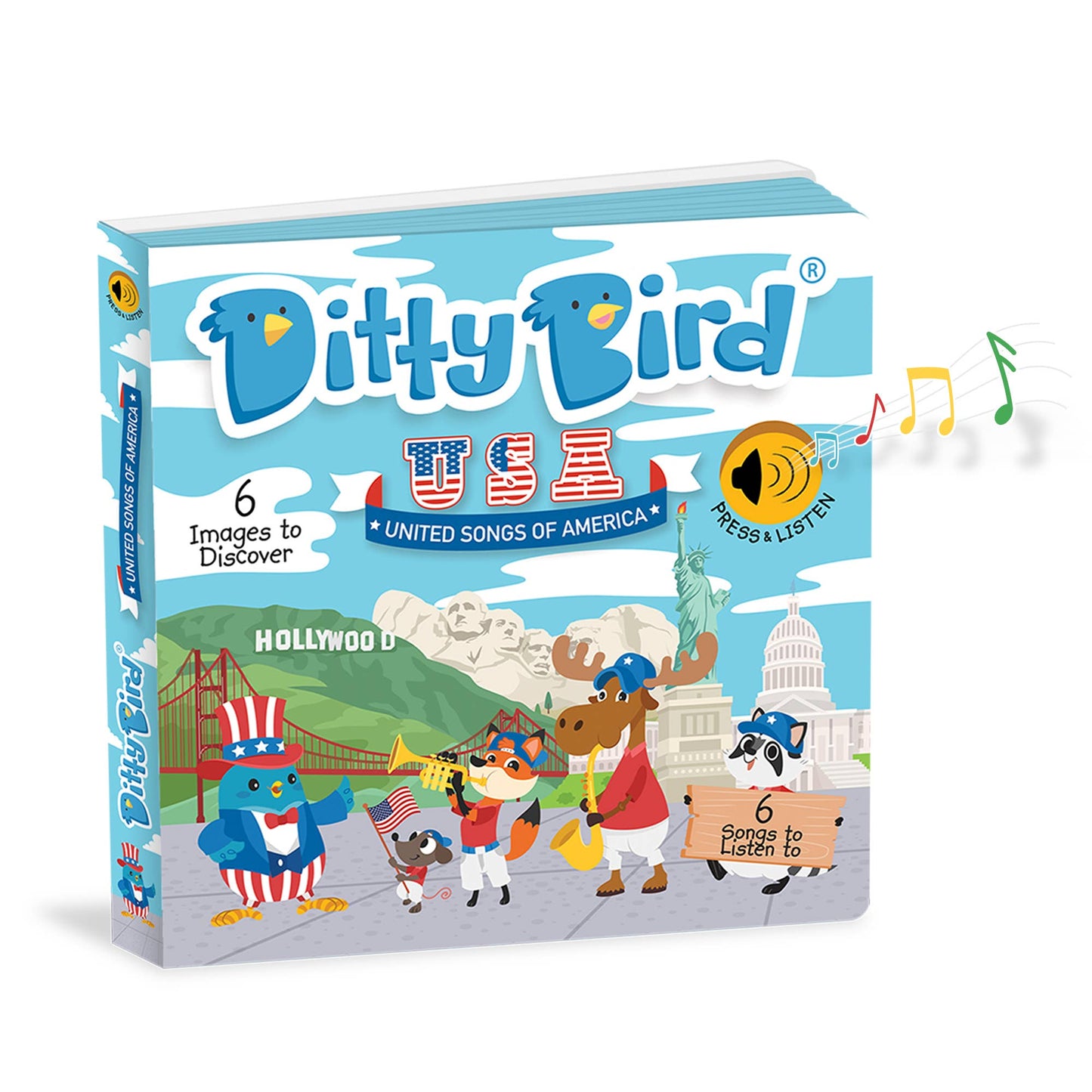 Ditty Bird - Ditty Bird Sound Book 4th July Gift: United songs of America