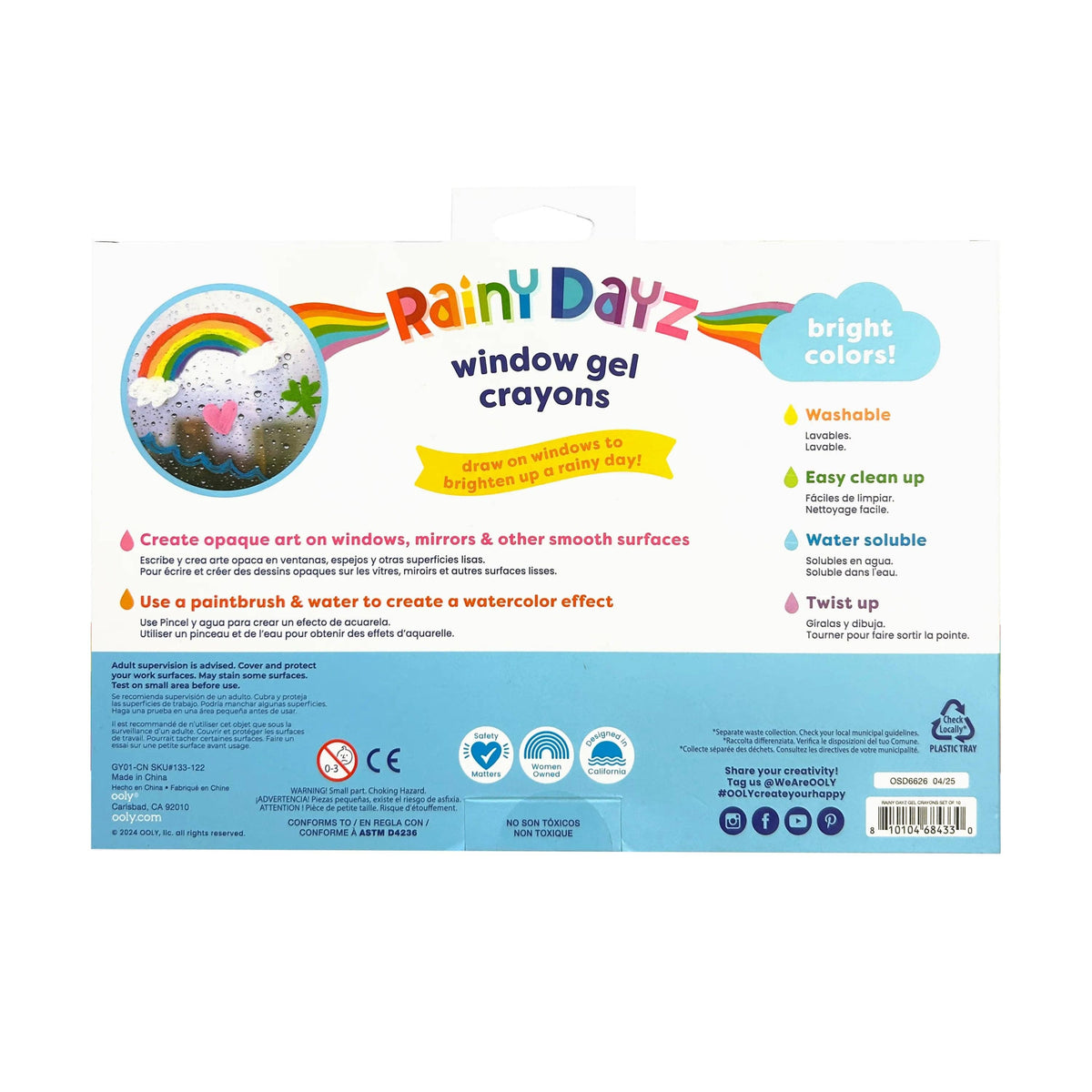 OOLY - Rainy Dayz: Gel Crayons (Set of 10)
