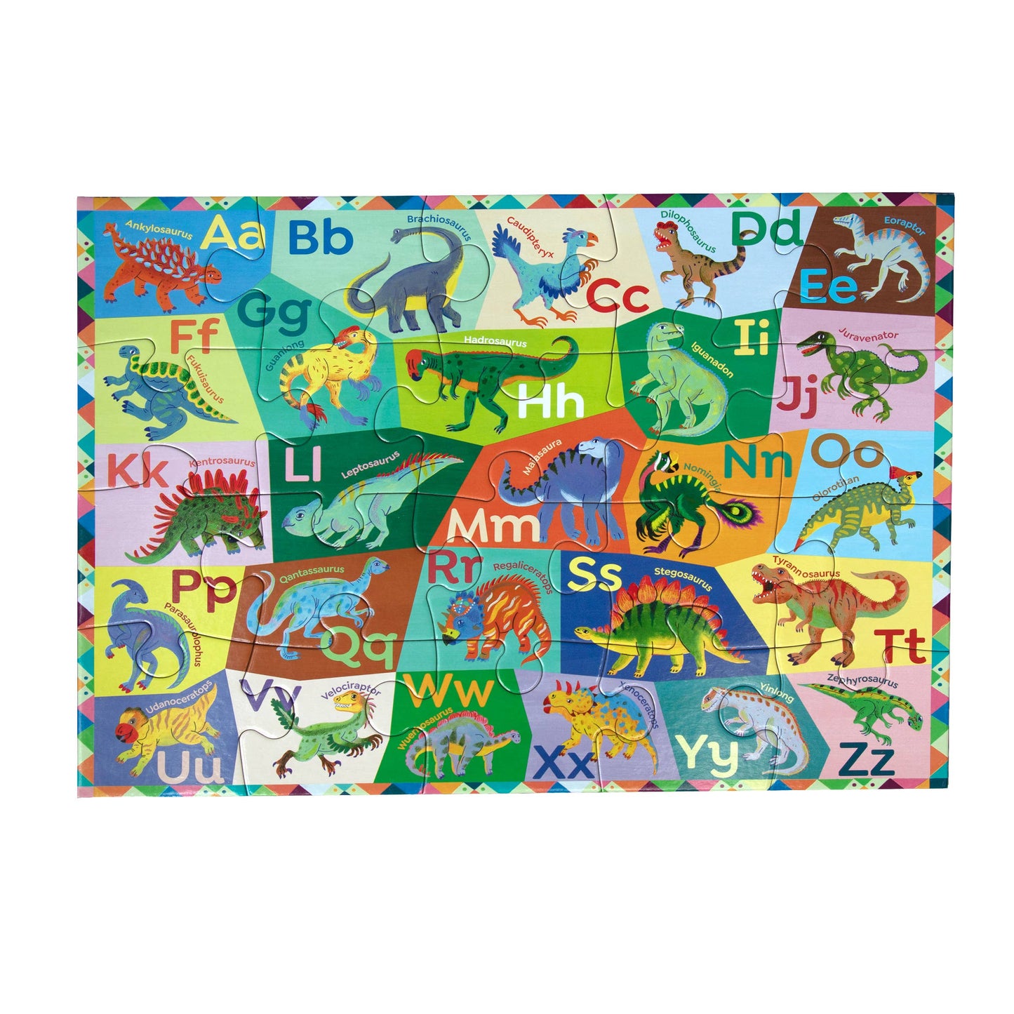 eeBoo - Dinosaur Alphabet 20 Piece Puzzle